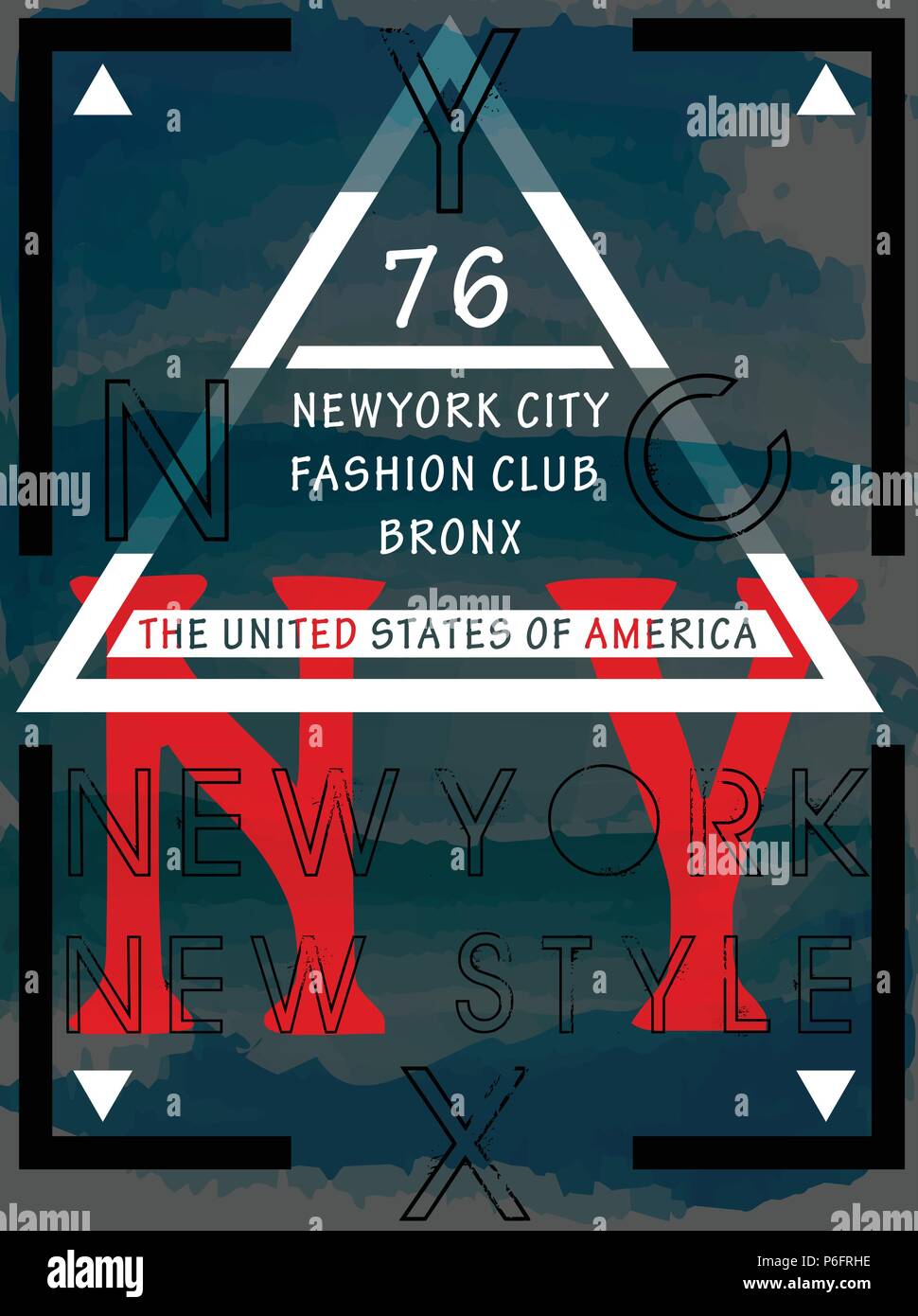 New York Fashion tipografia graphic design Illustrazione Vettoriale