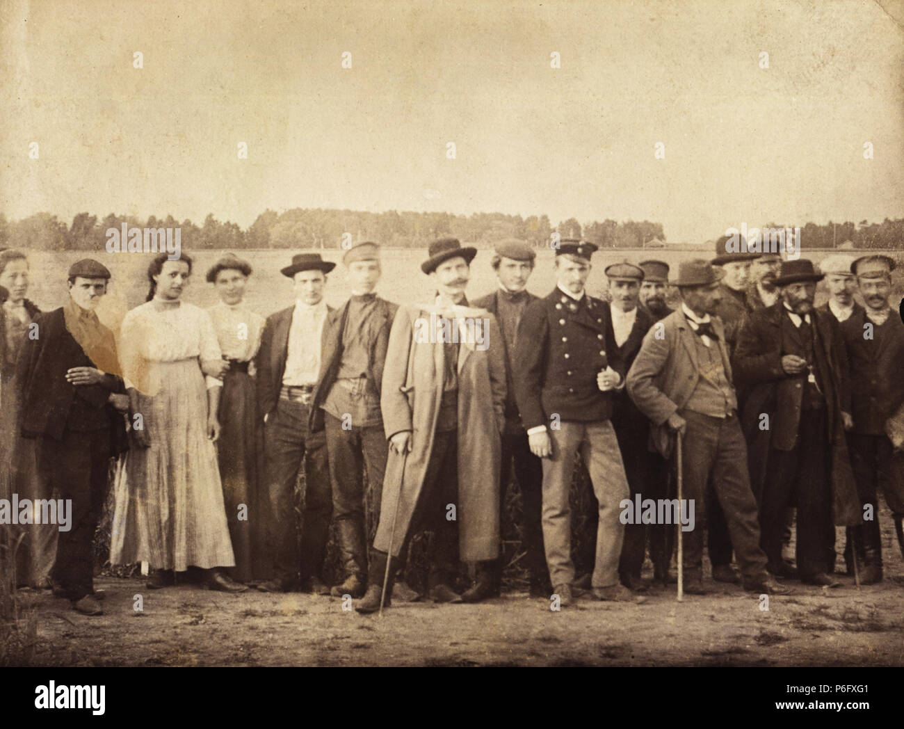 Foto d'epoca. Ritratto della società russa prima della rivoluzione, Russia 1910s Foto Stock