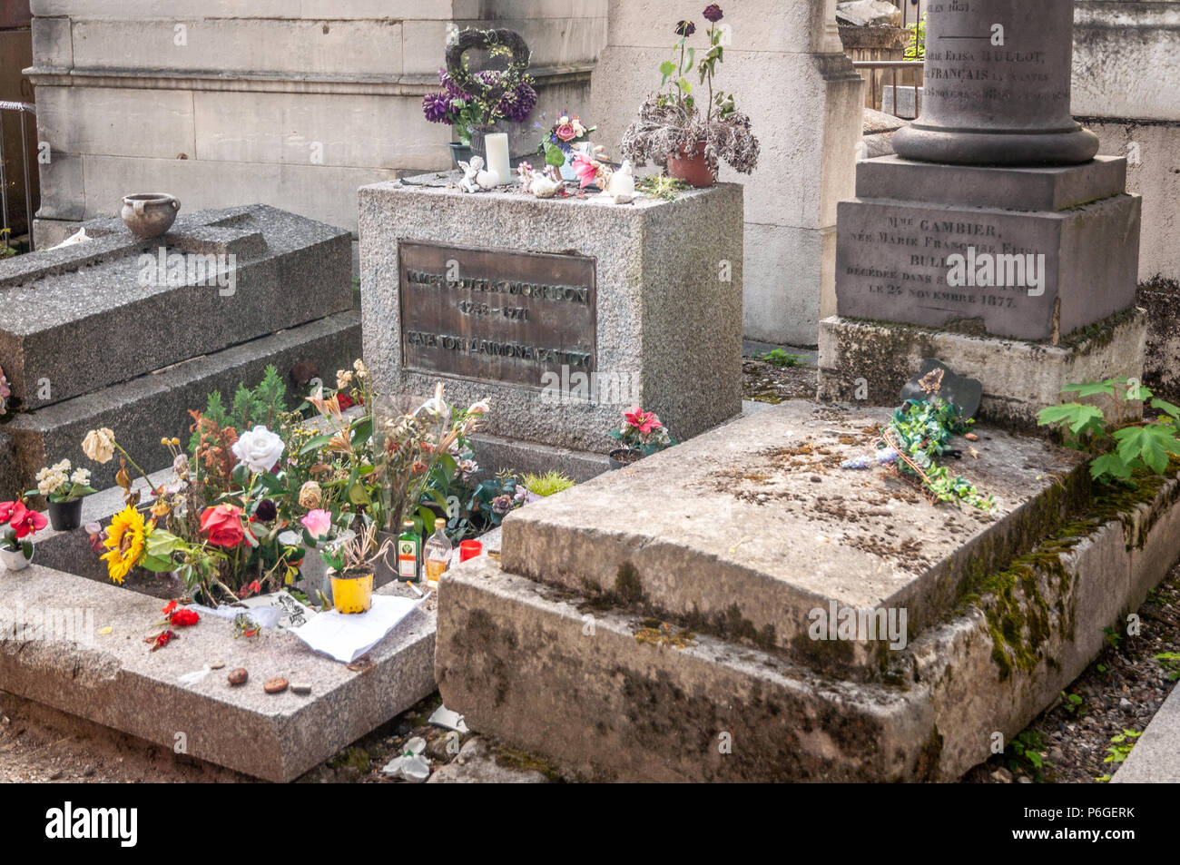 Jim Morrison grave Foto Stock