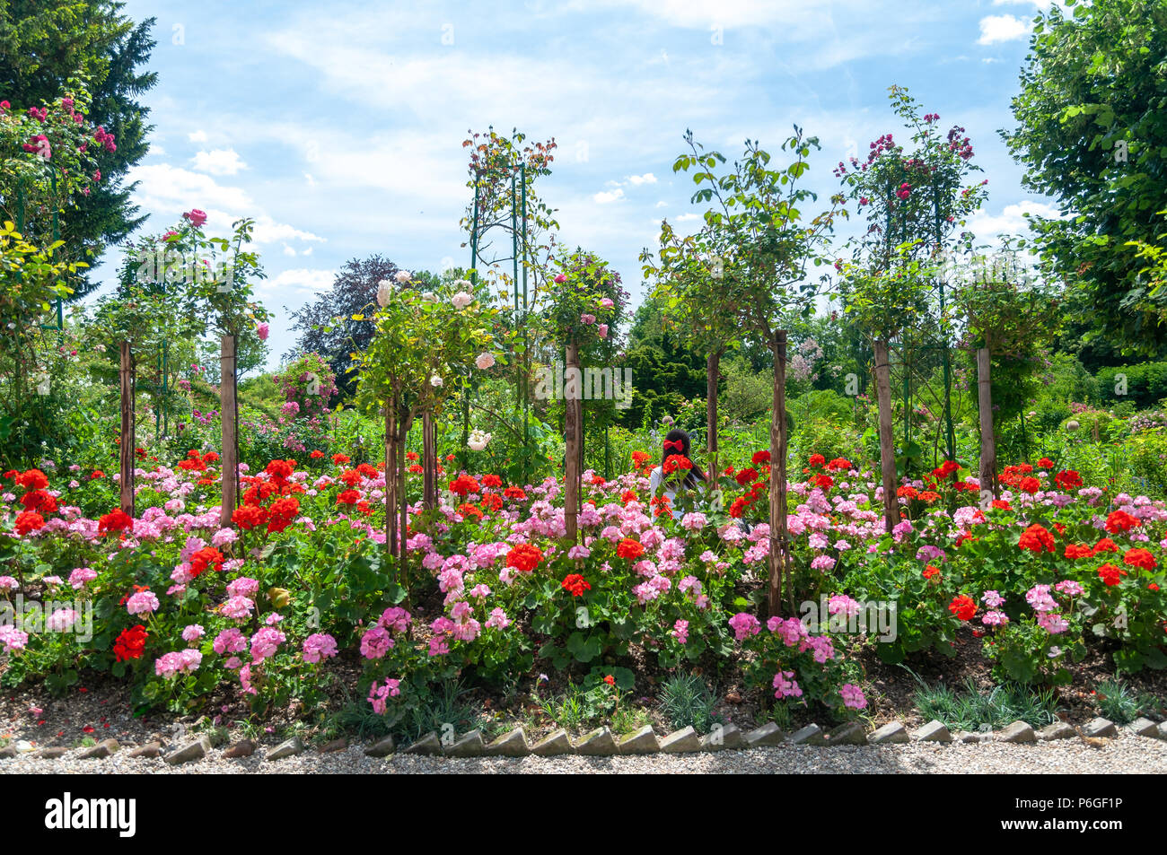 La casa di Monet e il giardino di Giverny Foto Stock