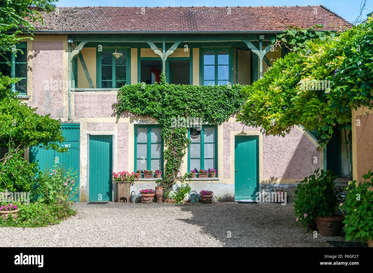 La casa di Monet e il giardino di Giverny Foto Stock