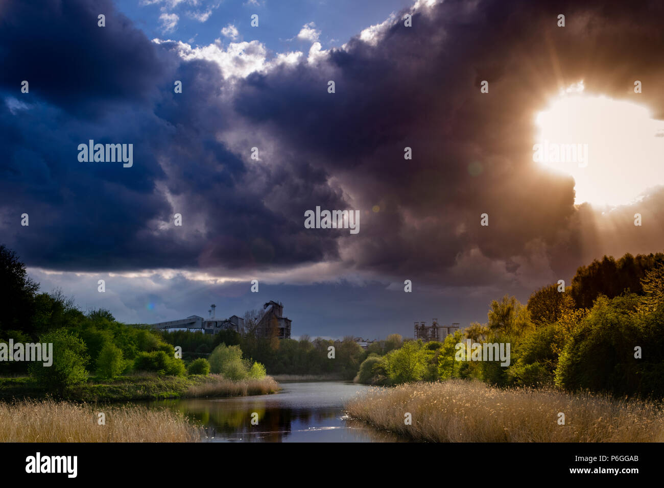 Dramma sul fiume Weaver Foto Stock