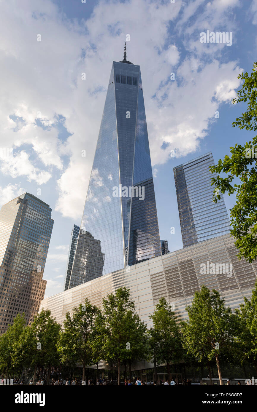 9/11 Memorial. World Trade Center. La città di New York, U.S.A. Foto Stock