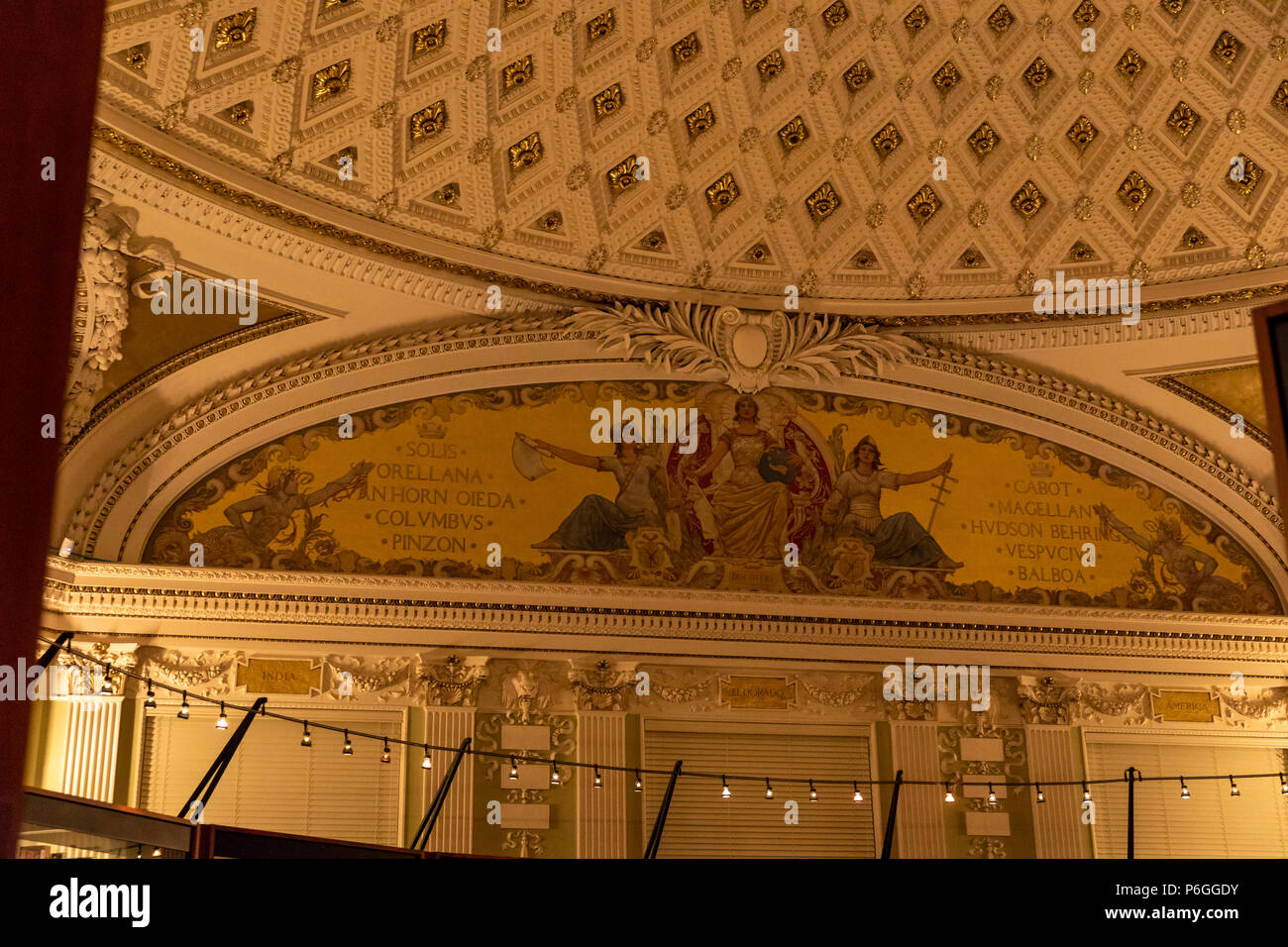 La Biblioteca del Congresso. Washington DC, Stati Uniti d'America Foto Stock