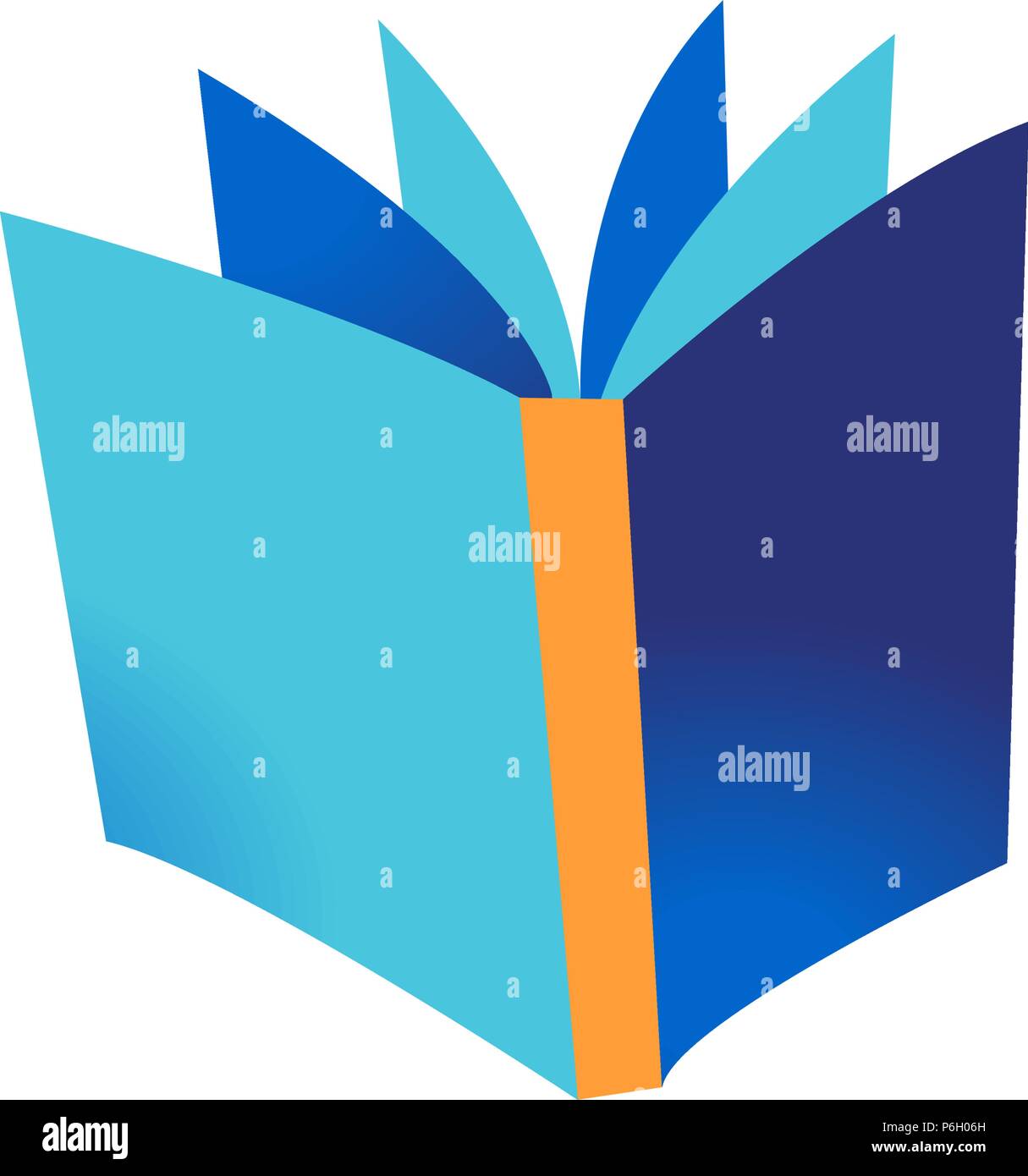 Un libro che contiene un sacco di buone storie Illustrazione Vettoriale