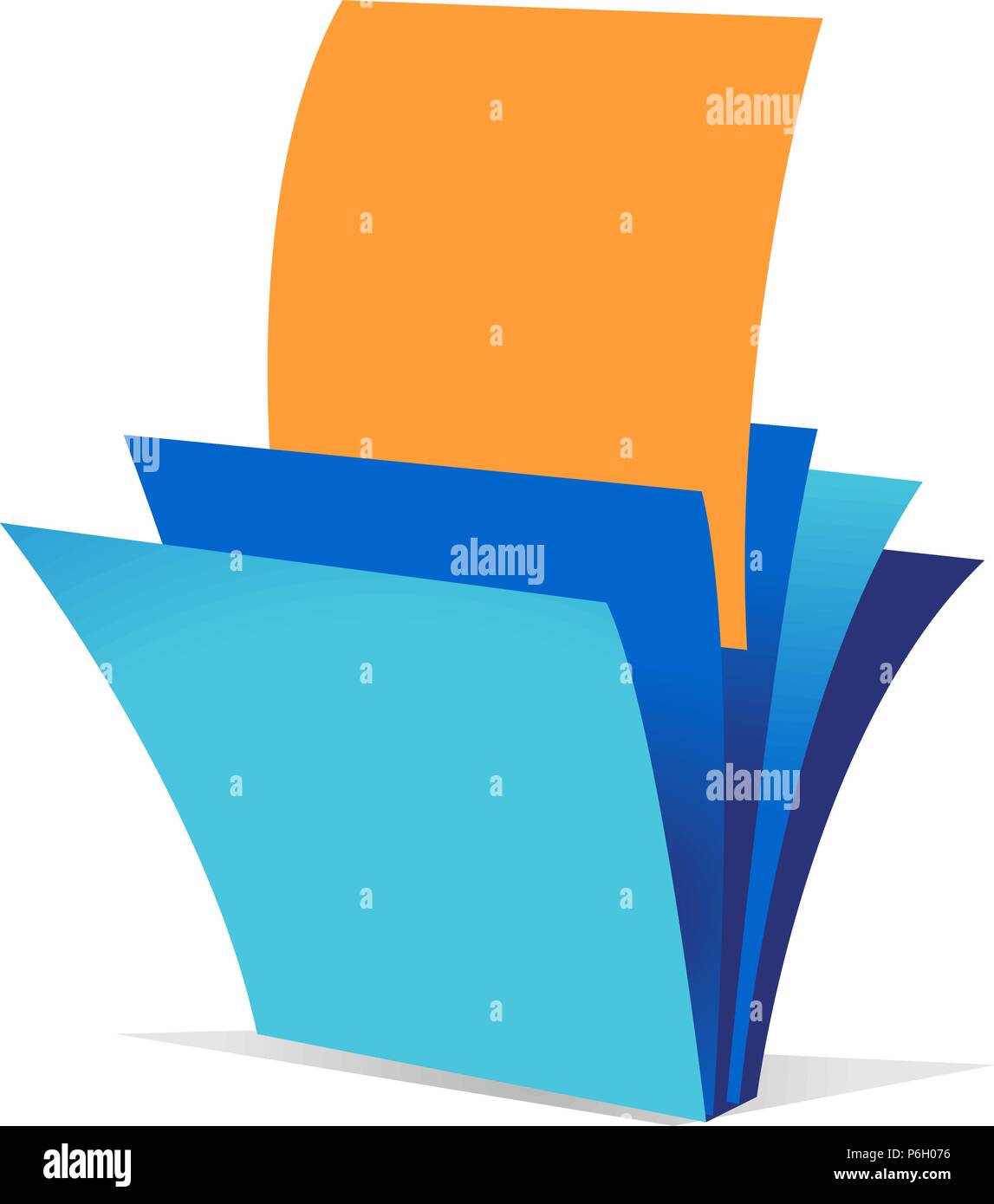 Un libro che contiene un sacco di buone storie Illustrazione Vettoriale