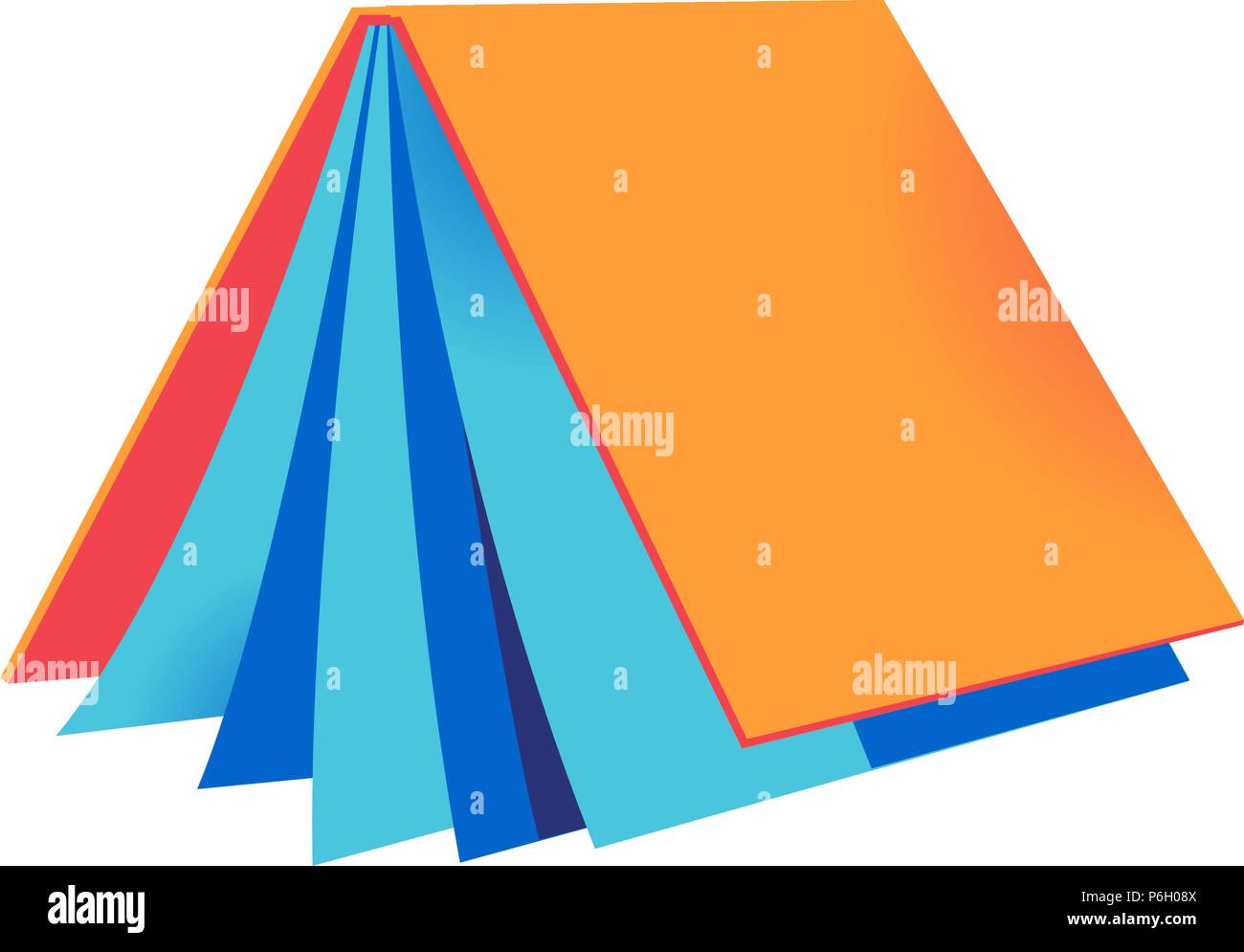 Un libro che contiene un sacco di buone storie Illustrazione Vettoriale