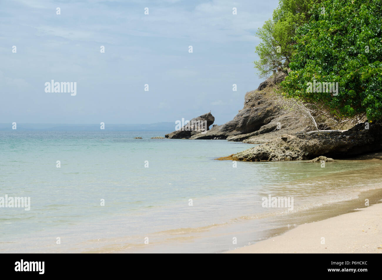 Spiaggia a ocaen presso la Repubblica Dominicana Foto Stock