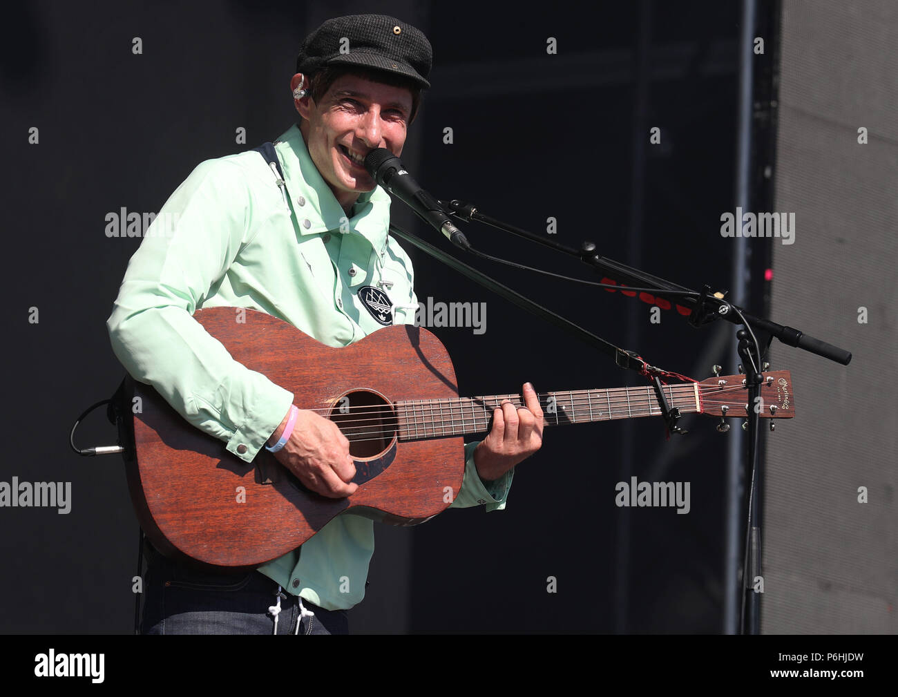 Gerry cannella esegue sul palco principale durante il festival TRNSMT su Glasgow Green in Glasgow. Foto Stock