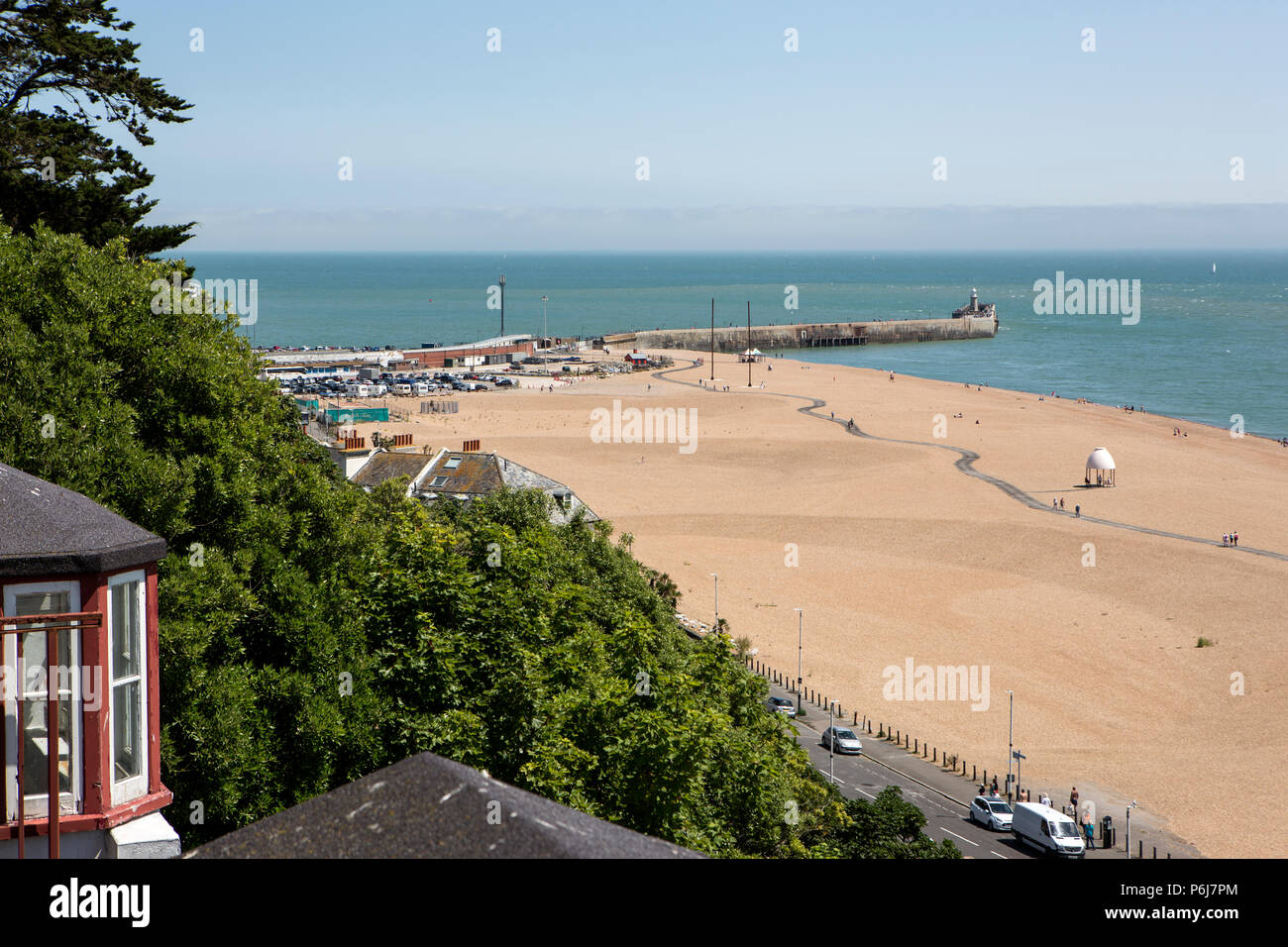 Folkestone braccio del porto Foto Stock