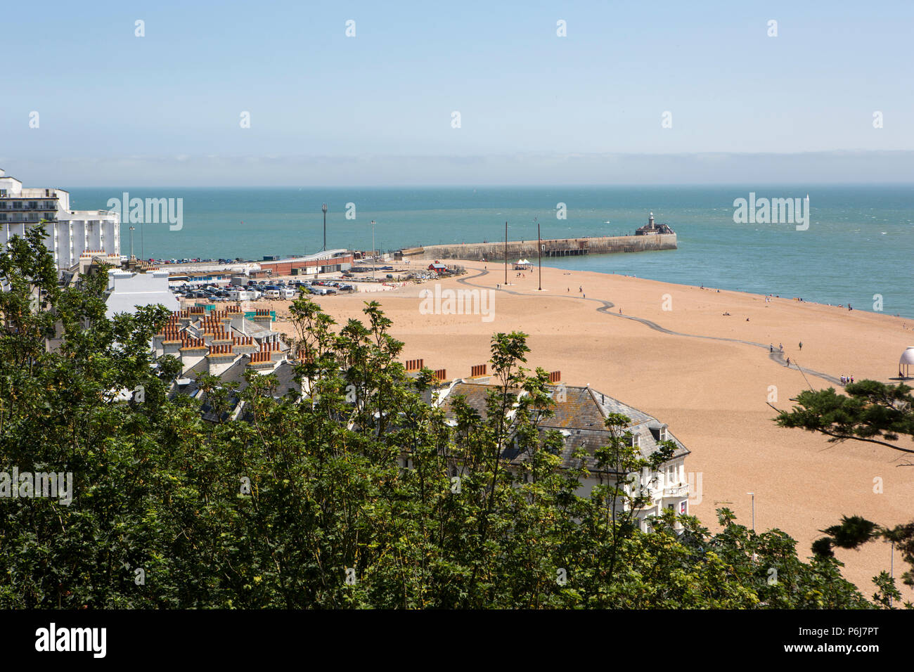 Folkestone braccio del porto Foto Stock