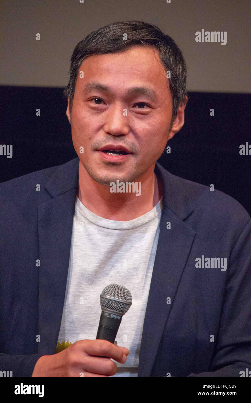 New York, Stati Uniti d'America. 29 GIU, 2018. Direttore giapponese Masanori Tominaga al 2018 New York Asian Film Festival il 29 giugno 2018. Credito: Jeremy Burke/Alamy Live News Foto Stock