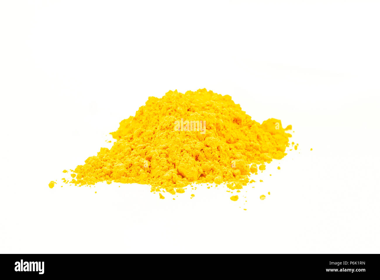 Piccolo polvere di colore giallo di heap - studio luce Foto Stock