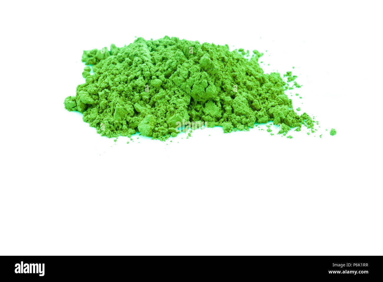 Piccolo polvere di colore verde di heap - studio luce Foto Stock