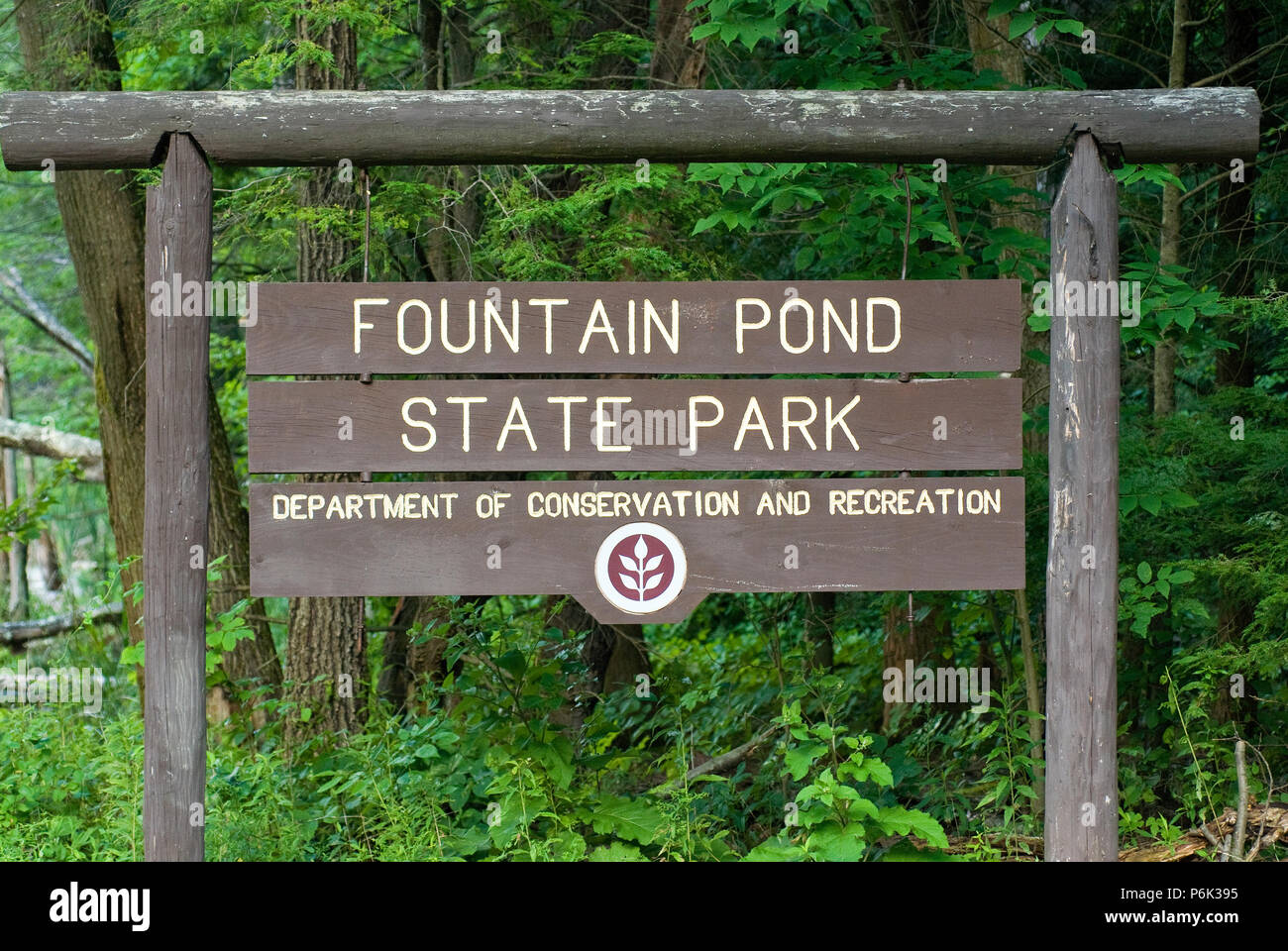 Fontana Pond State Park vicino a Great Barrington, Berkshire County, Massachusetts, STATI UNITI D'AMERICA Foto Stock