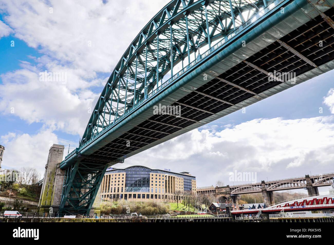 Tyne Bridge, Newcastle upon Tyne, Tyne & Wear, England, Regno Unito Foto Stock