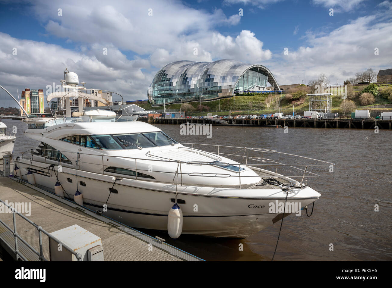 Sage Gateshead da Newcastle upon Tyne, Tyne & Wear, England, Regno Unito Foto Stock