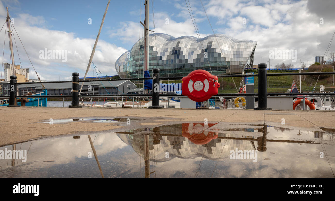 Sage Gateshead da Newcastle upon Tyne, Tyne & Wear, England, Regno Unito Foto Stock