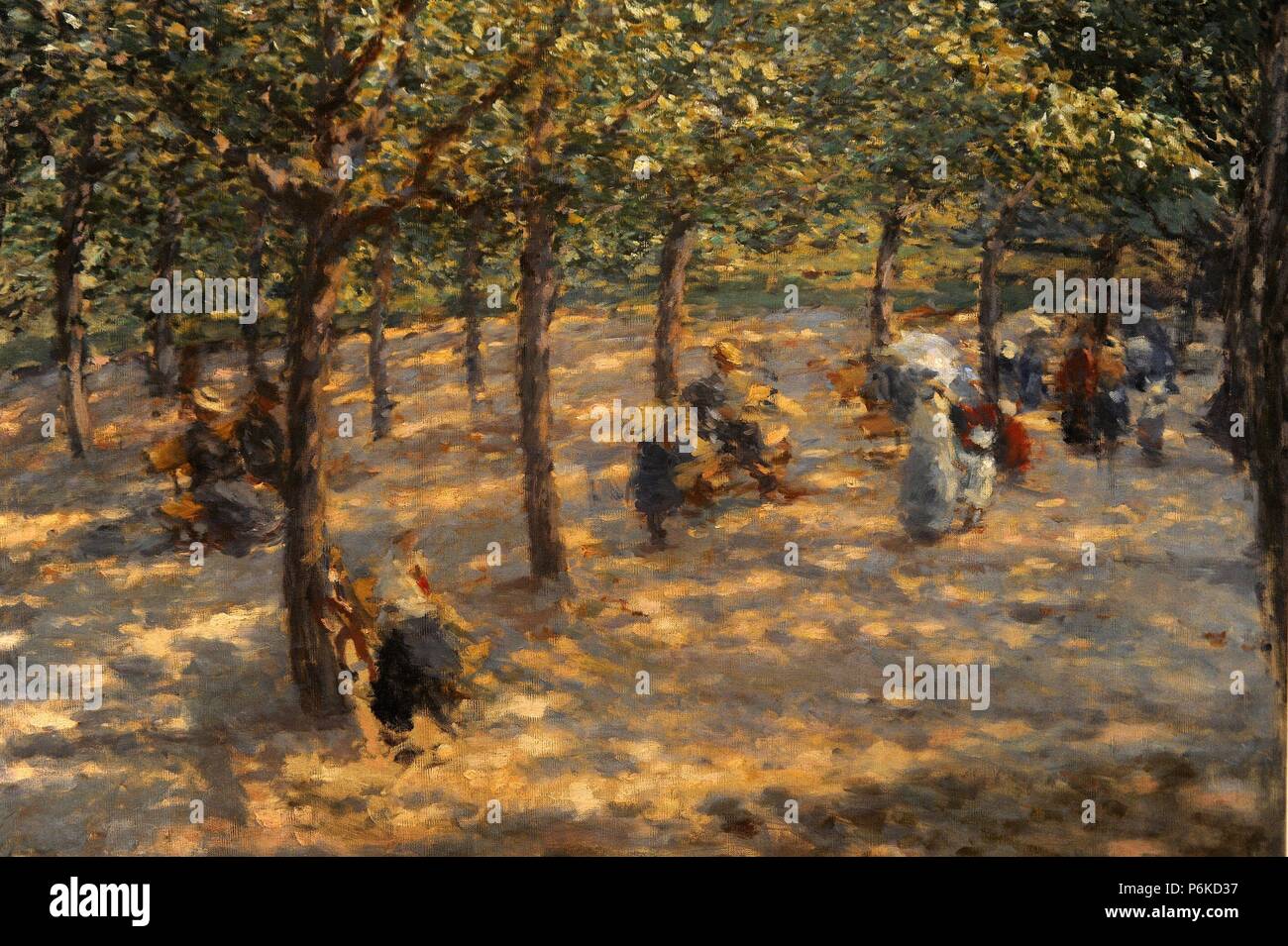 ARTE siglo XX. República Checa. Antonin Slavicek (1870-1910). Pintor  impresionista checo. Parque de Letna, 1907. Oleo sobre lienzo. Galería  Nacional de Praga. República Checa Foto stock - Alamy