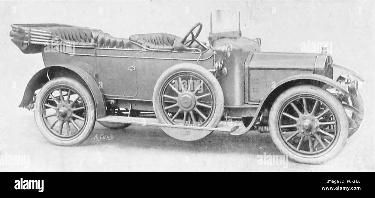 1911 Rover 12hp a 4 posti siluro. Foto Stock