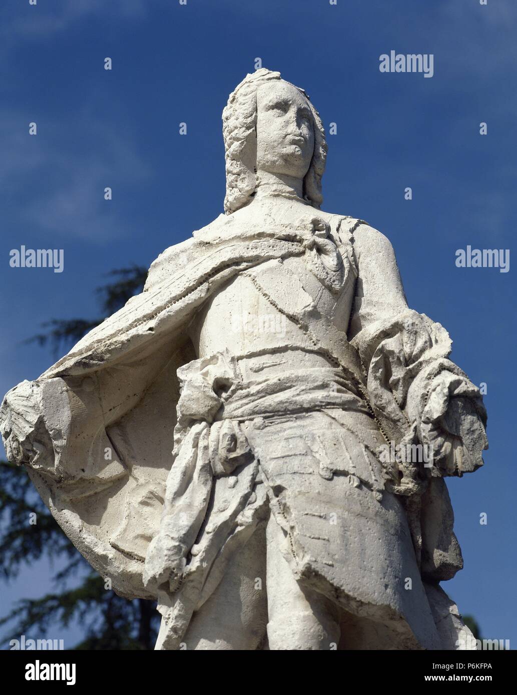 Ferdinando VI di Spagna (1713-1759). La imparato. Re di Spagna. Dinastia dei Borbone. Statua del monarca. San Fernando de Henares. Spagna. Foto Stock