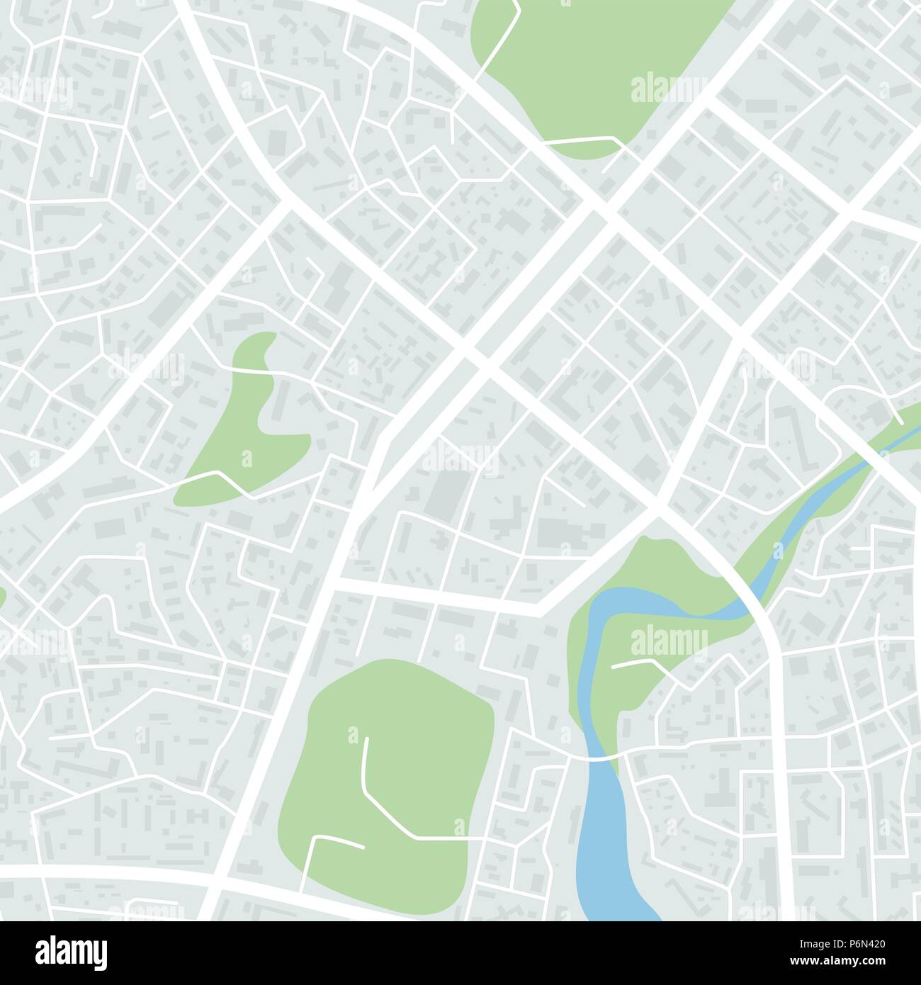 Abstract mappa della città. Comune piano di distretto. Centro citta' regime. Illustrazione Vettoriale Illustrazione Vettoriale