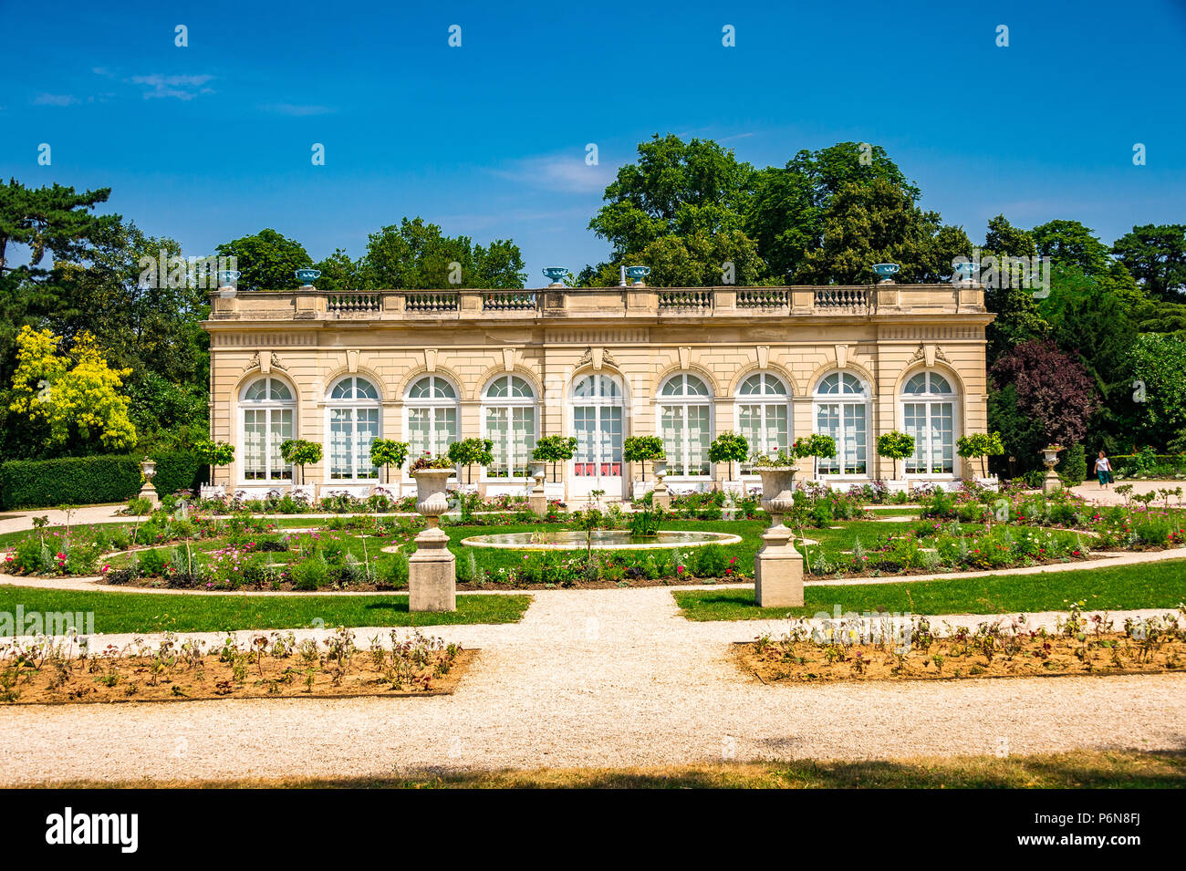 L'Orangery entro il Parc de Bagatelle a Parigi, Francia Foto Stock