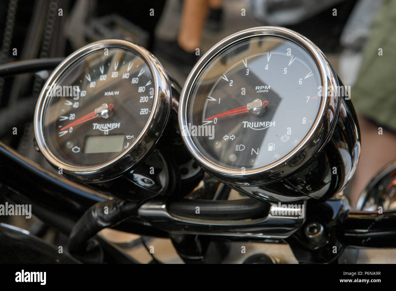 Motorbike speedometer immagini e fotografie stock ad alta