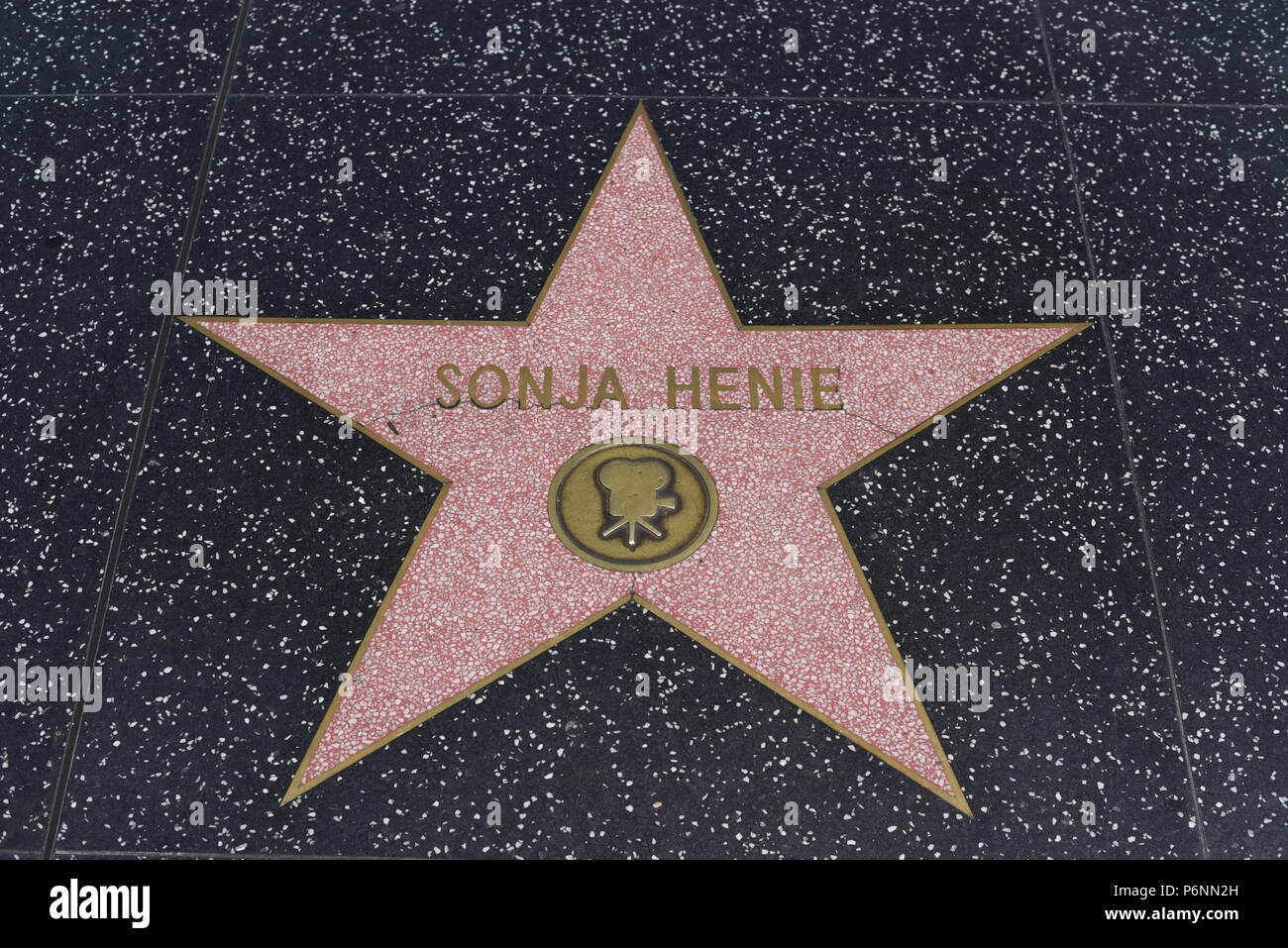 HOLLYWOOD, CA - 29 Giugno: Sonja Henie stella sulla Hollywood Walk of Fame in Hollywood, la California il 29 giugno 2018. Foto Stock