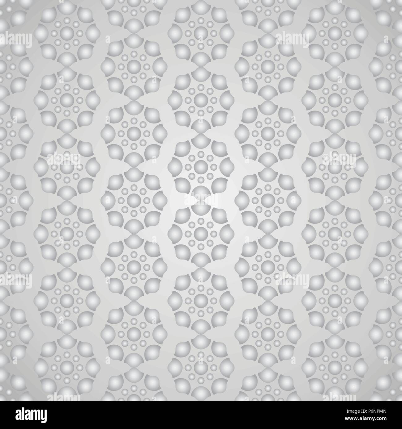 Argento moderno e vintage modello di fiori su sfondo color pastello. Retrò blossom seamless pattern per la classica o graphic design. Illustrazione Vettoriale