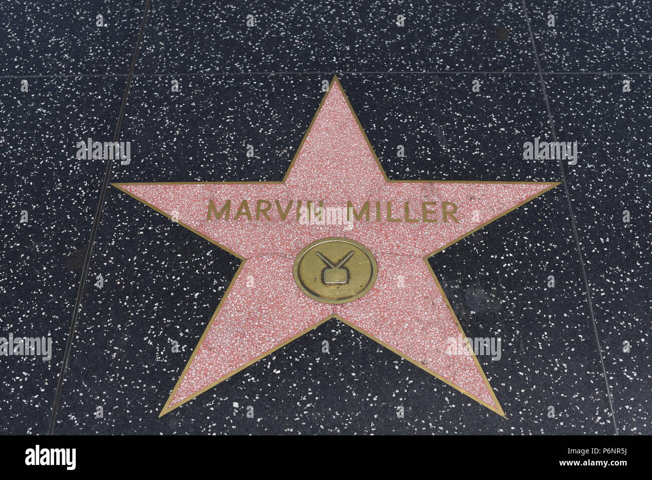 HOLLYWOOD, CA - 29 Giugno: Marvin Miller della stella sulla Hollywood Walk of Fame in Hollywood, la California il 29 giugno 2018. Foto Stock