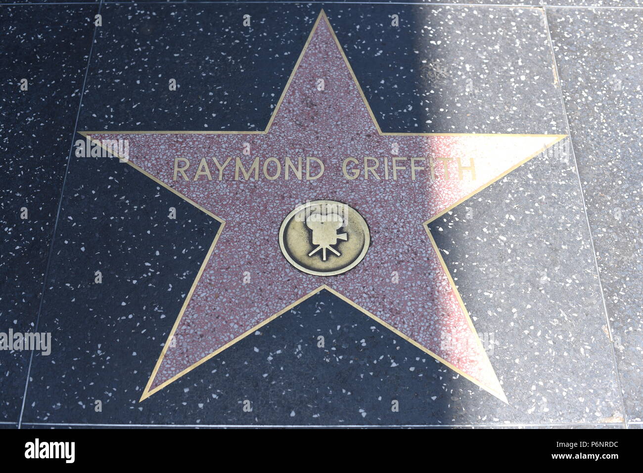 HOLLYWOOD, CA - 29 Giugno: Raymond Griffith stella sulla Hollywood Walk of Fame in Hollywood, la California il 29 giugno 2018. Foto Stock