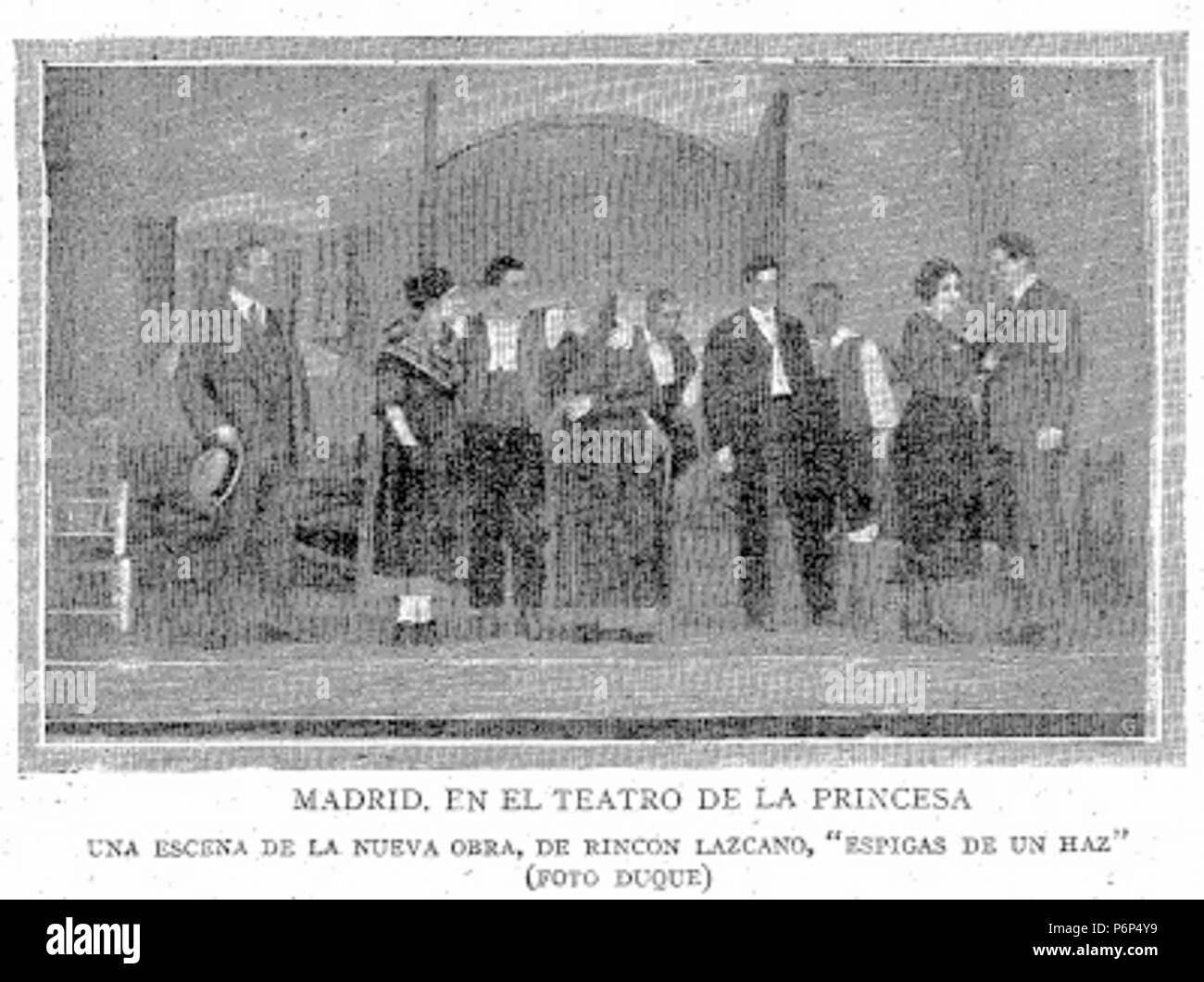 1920-03-23 ABC Espigas de onu haz Teatro de la Princesa Duque. Foto Stock