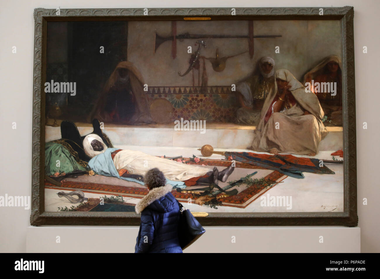 Petit Palais museum, Parigi, Francia. Jean-Joseph benjamin-costante, Le jour des funŽrailles, scne du Maroc (giorno del funerale, Marocco), 1889, olio su CAN Foto Stock