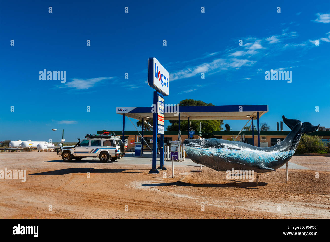 Famoso Nullarbor Roadhouse a Eyre Highway. Foto Stock