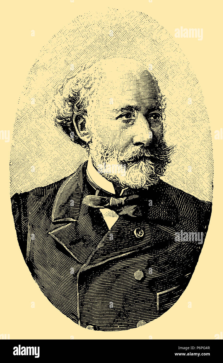 Feuillet, ottava (1821-1890), scrittore francese, 1895 Foto Stock