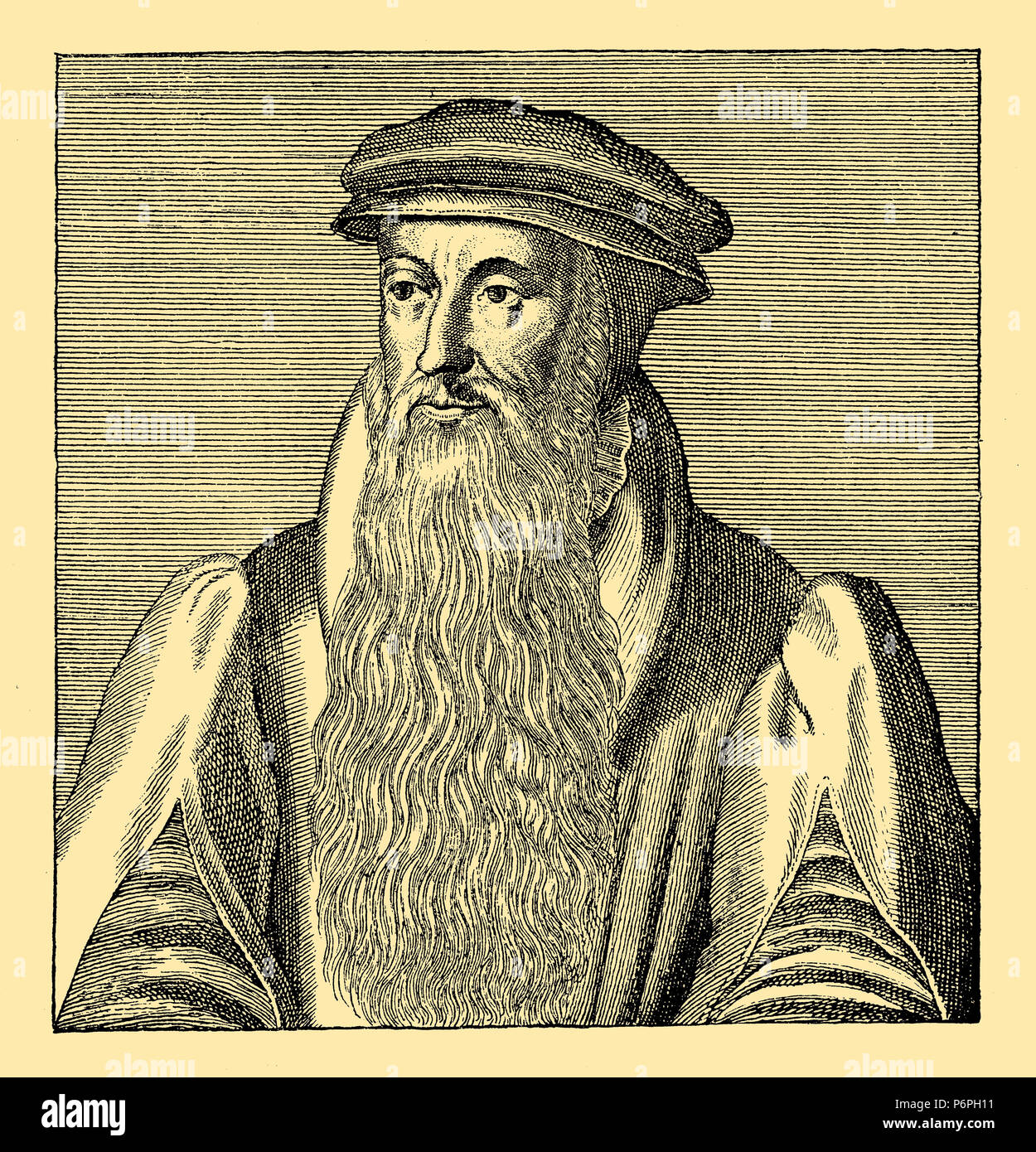 John Knox. Anonimo incisione contemporanea, 1899 Foto Stock