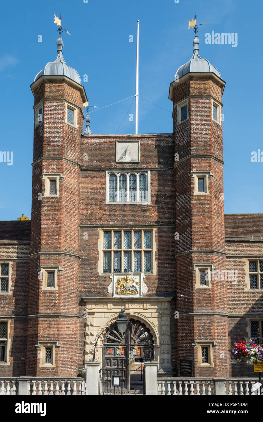 Abbot's Hospital, chiamato anche l'Ospedale della Santissima Trinità, un grado 1 elencati edificio Giacobino e carità a Guildford, Surrey, Regno Unito Foto Stock