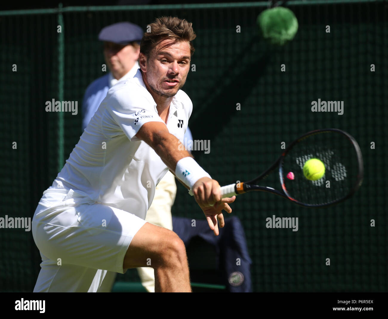 STAN WAWRINKA, i campionati di Wimbledon 2018, i campionati di Wimbledon 2018 All England Tennis Club, 2018 Foto Stock