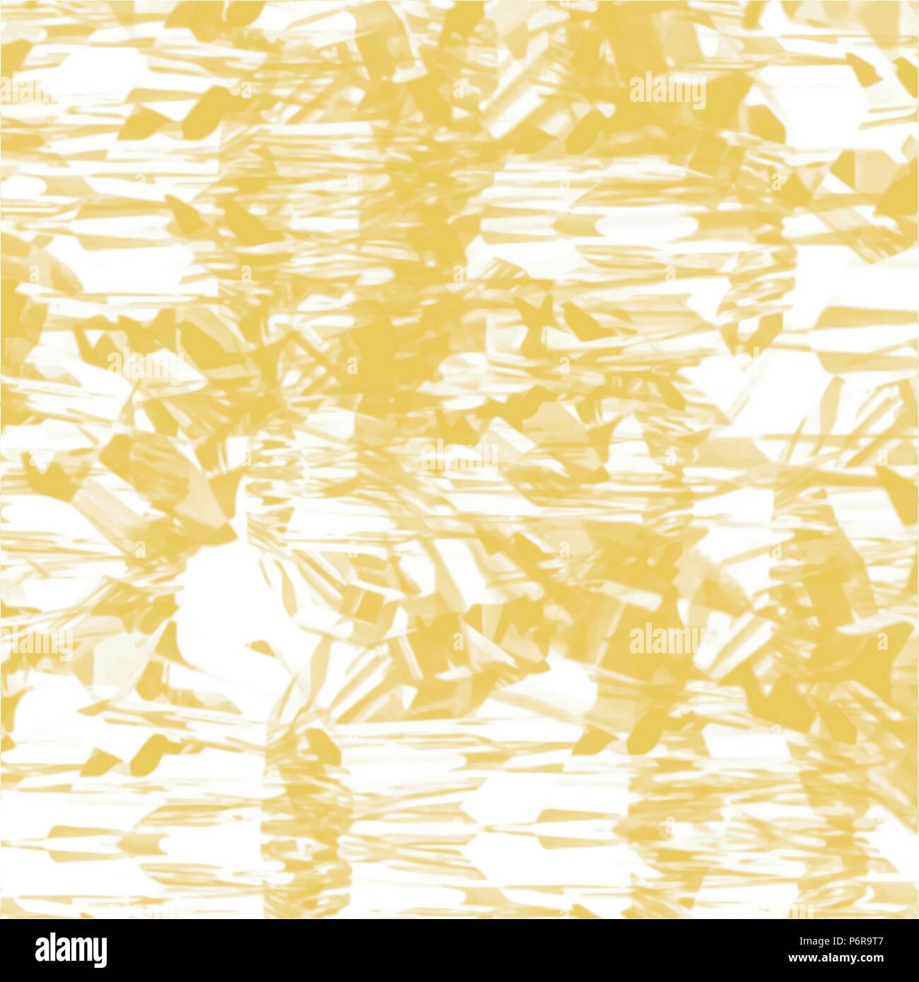 Giallo acquerelli astratti della superficie del mare la configurazione di sfondo, illustrazione vettoriale Illustrazione Vettoriale