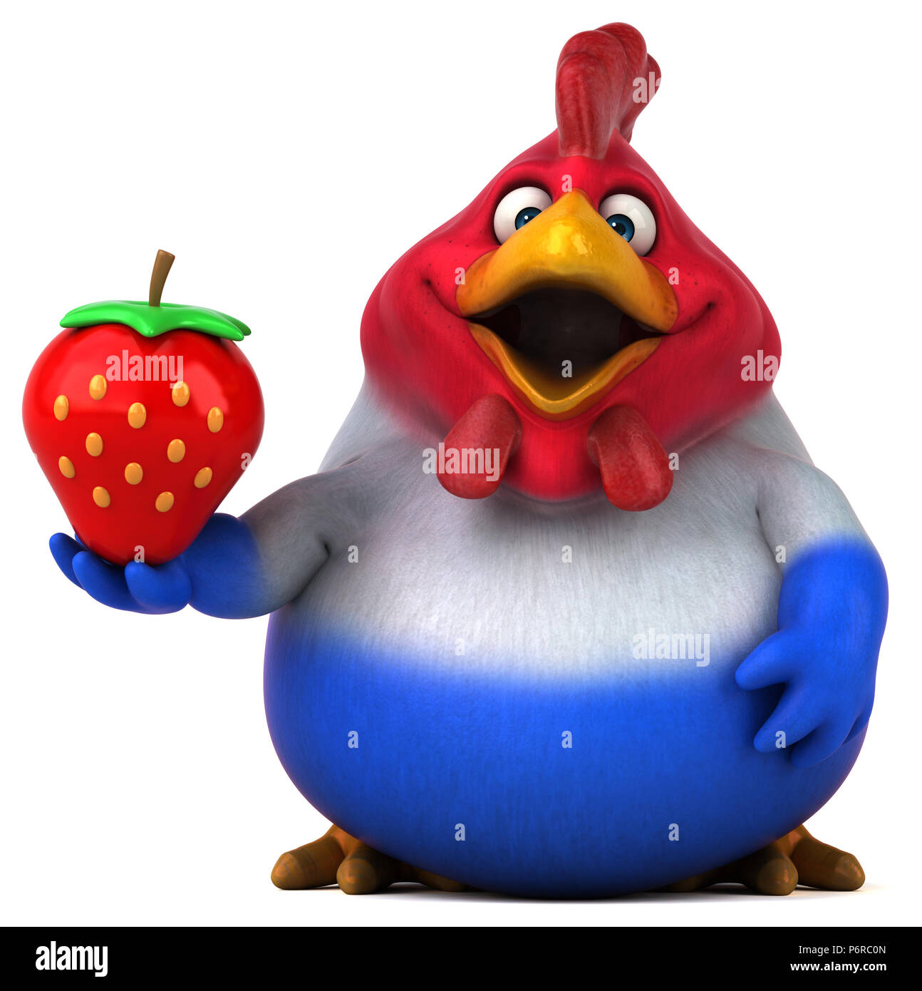 Pollo di divertimento - 3D illustrazione Foto Stock