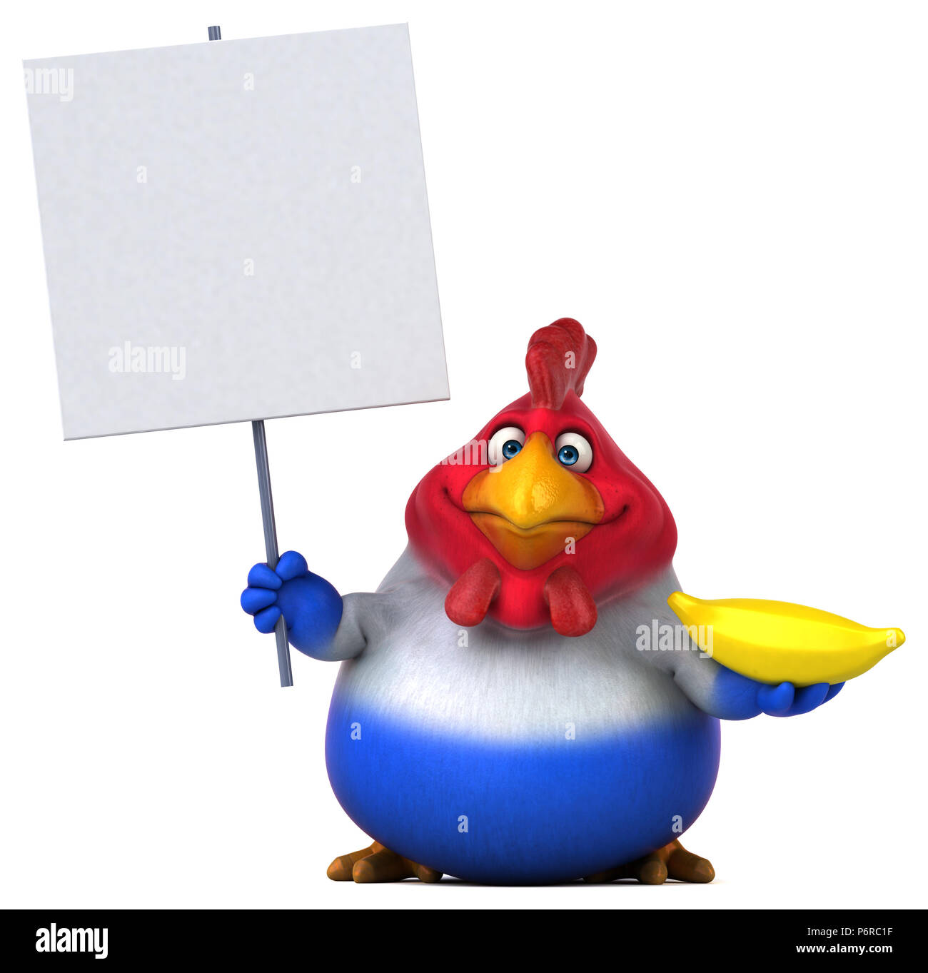 Pollo di divertimento - 3D illustrazione Foto Stock