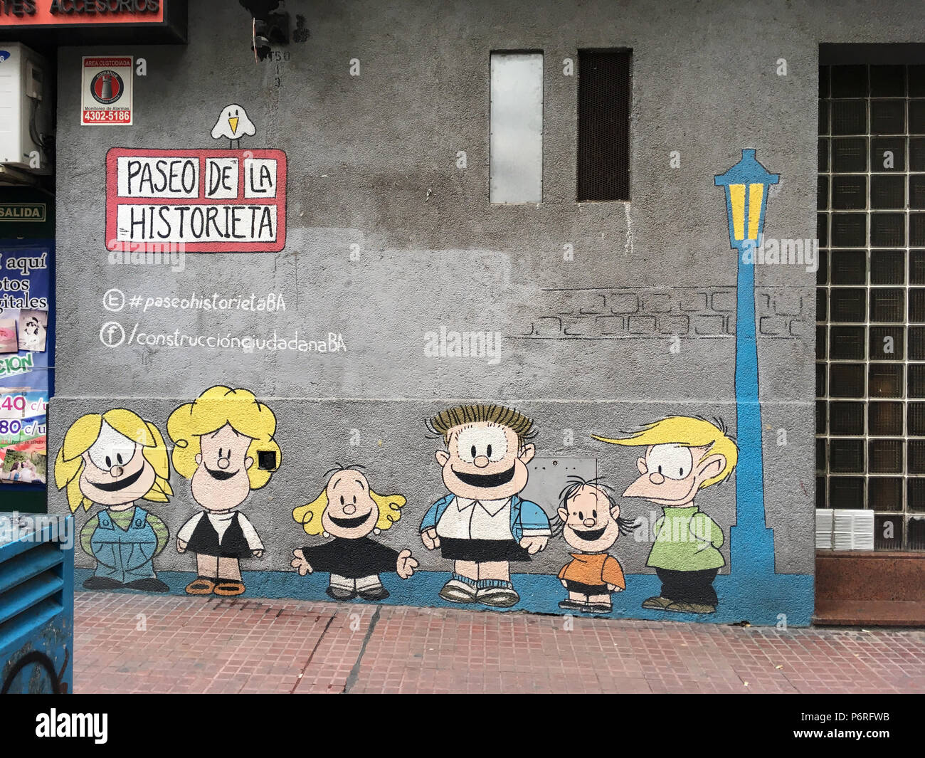 Mafalda Vignette Su Una Parete A Buenos Aires Argentina Foto Stock Alamy