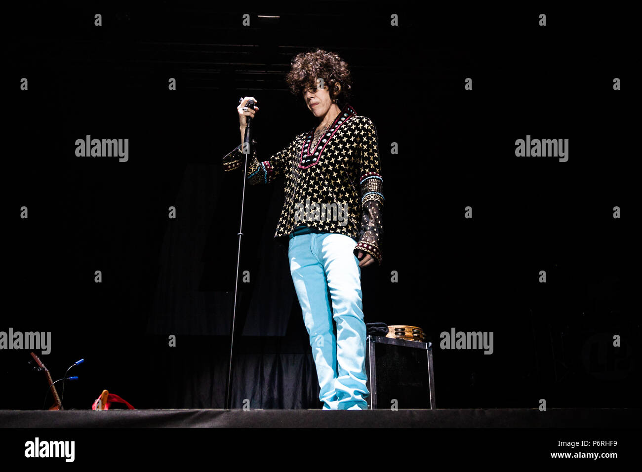Torino, Italia. Il 29 giugno, 2018. Cantante americana Laura Pergolizzi, aka LP eseguire su Stupinigi Parco Sonic stage. Credito: Corrado Iorfida/Pacific Press/Alamy Live News Foto Stock