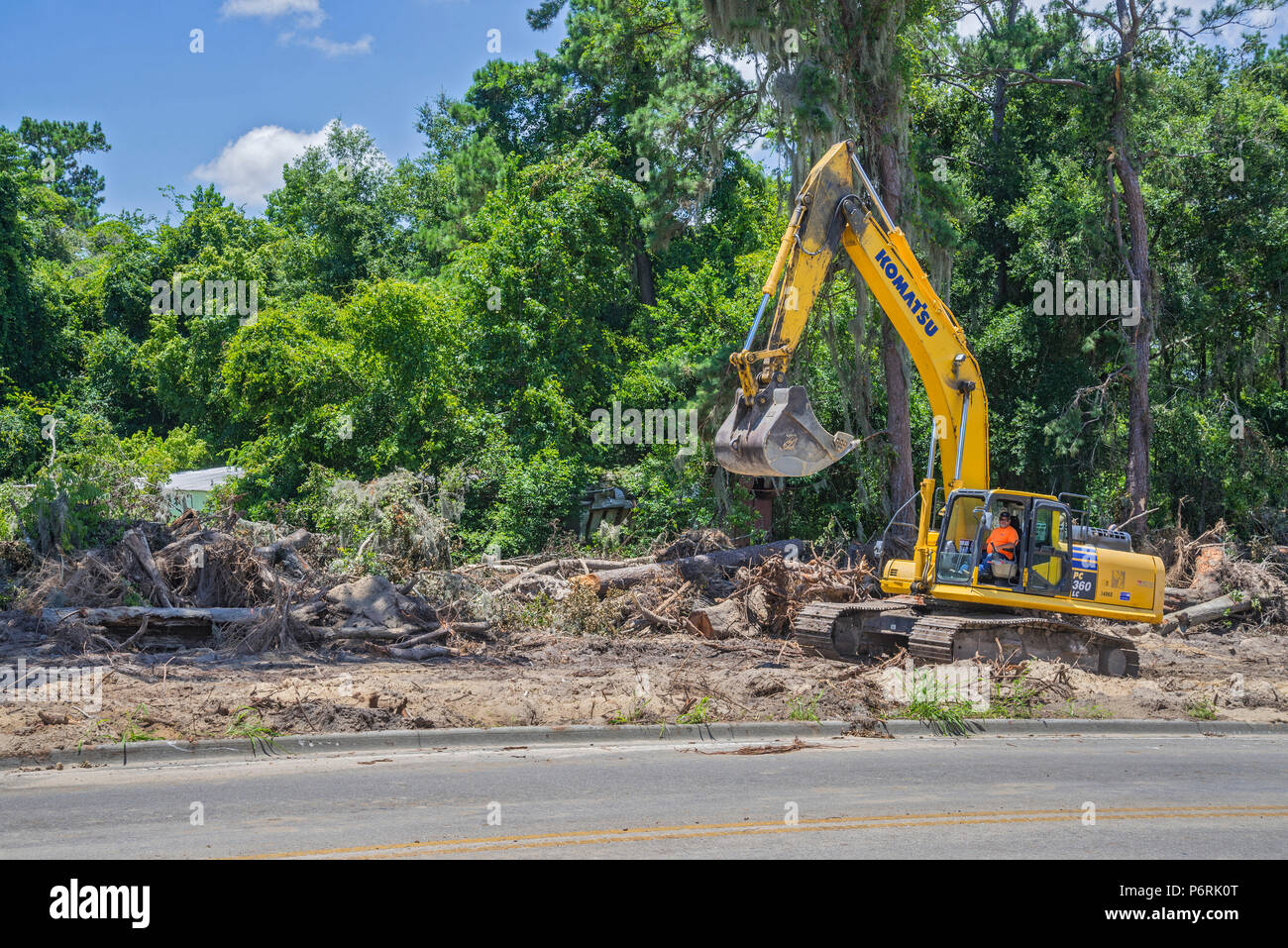 Bonifica di nuova costruzione a Gainesville, Florida. Foto Stock