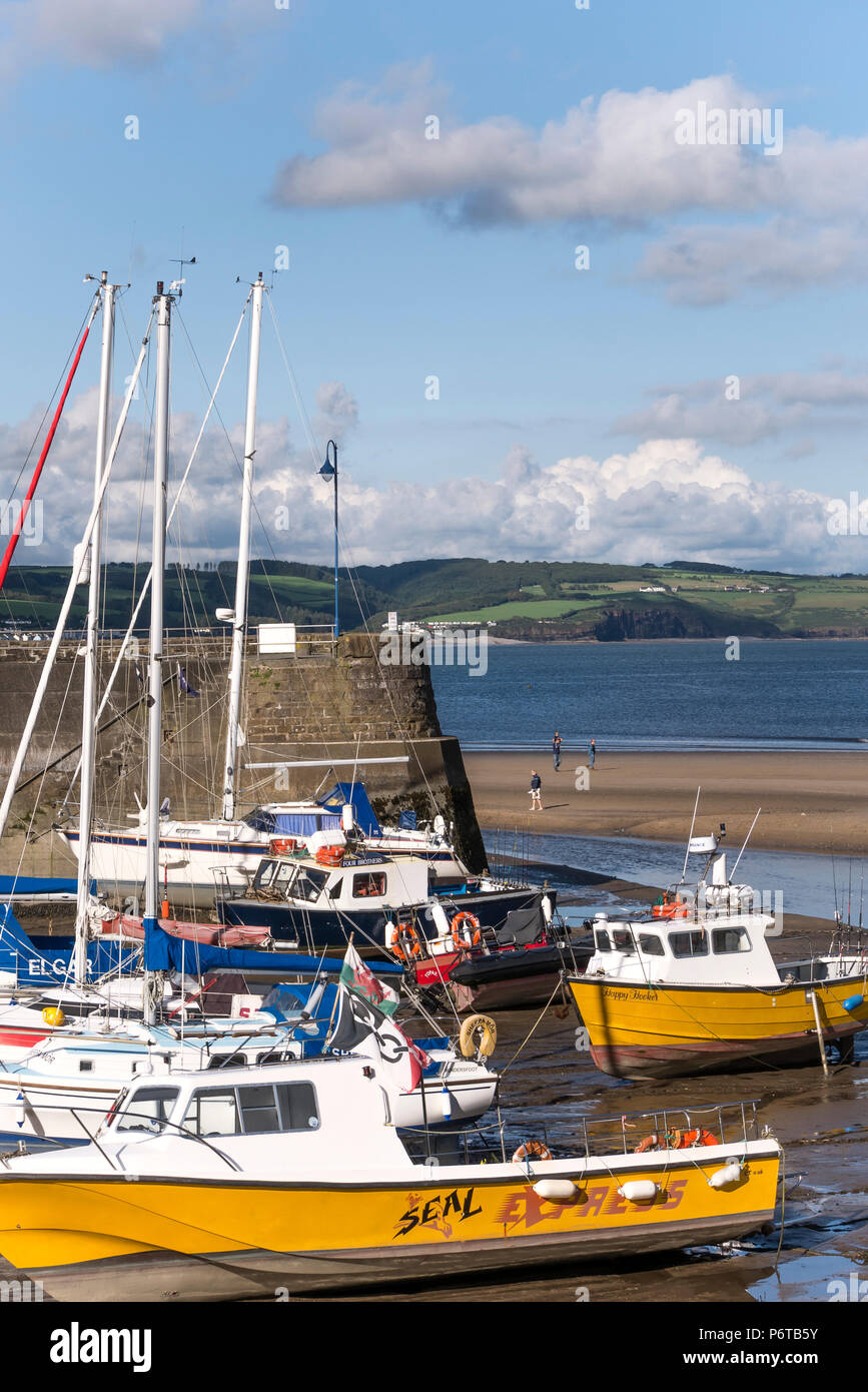 Saundersfoot Harbour Saundersfoot Pembrokeshire Wales Foto Stock