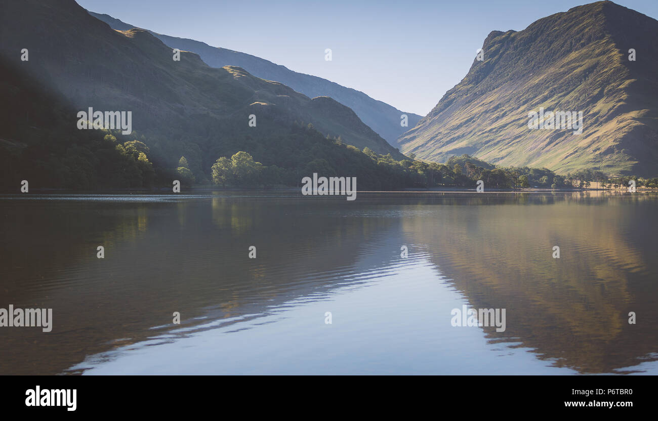 Buttermere lago , Cumbria, Parco Nazionale del Distretto dei Laghi, Regno Unito Foto Stock