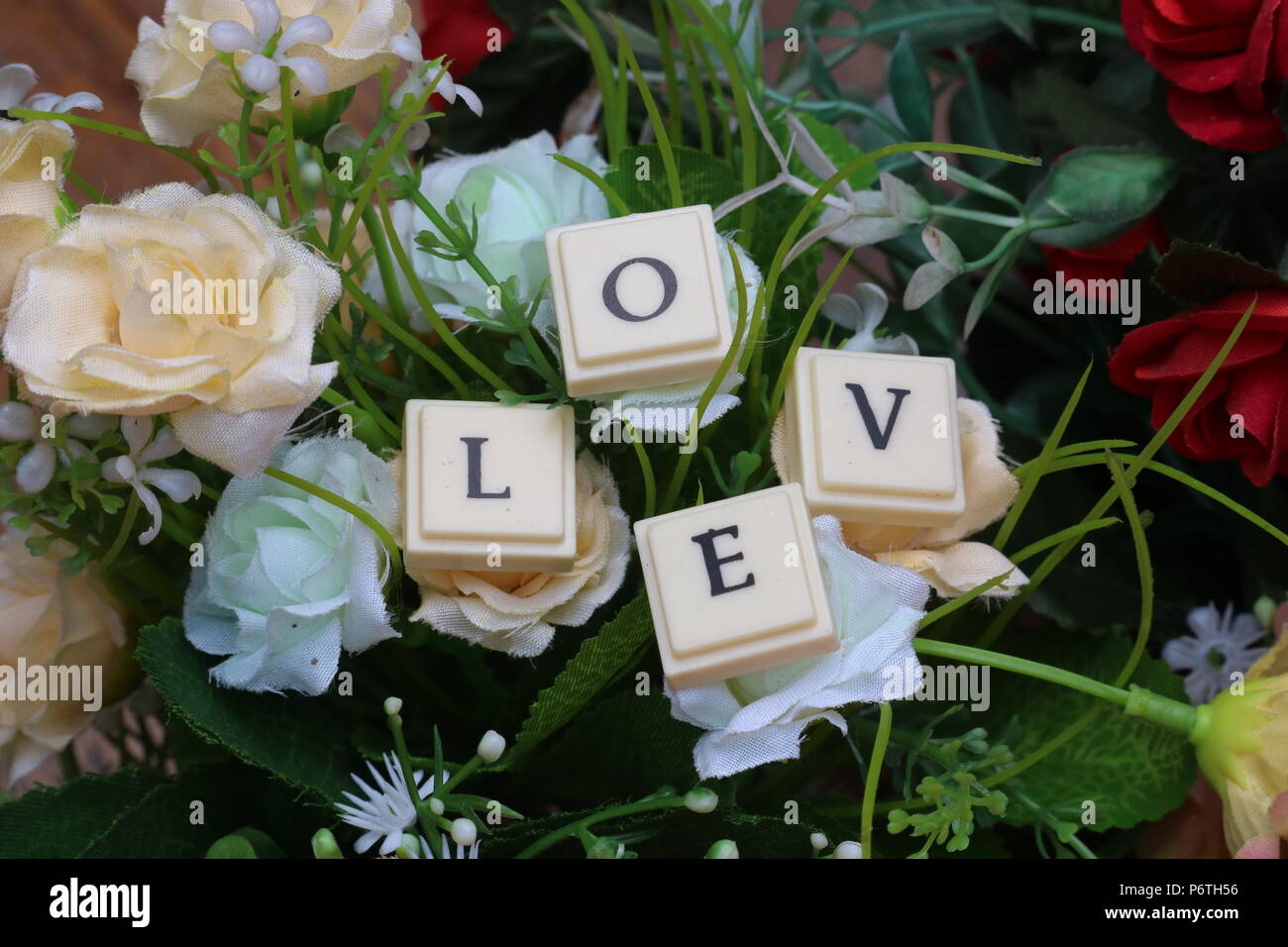 Amore (lettere, parole) Foto Stock
