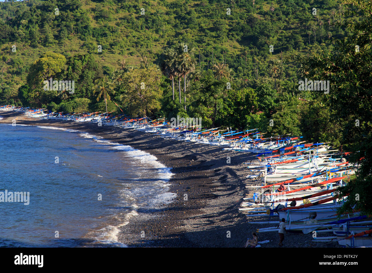 Indonesia, Bali, East Bali, Amed, litorale Lipah Foto Stock