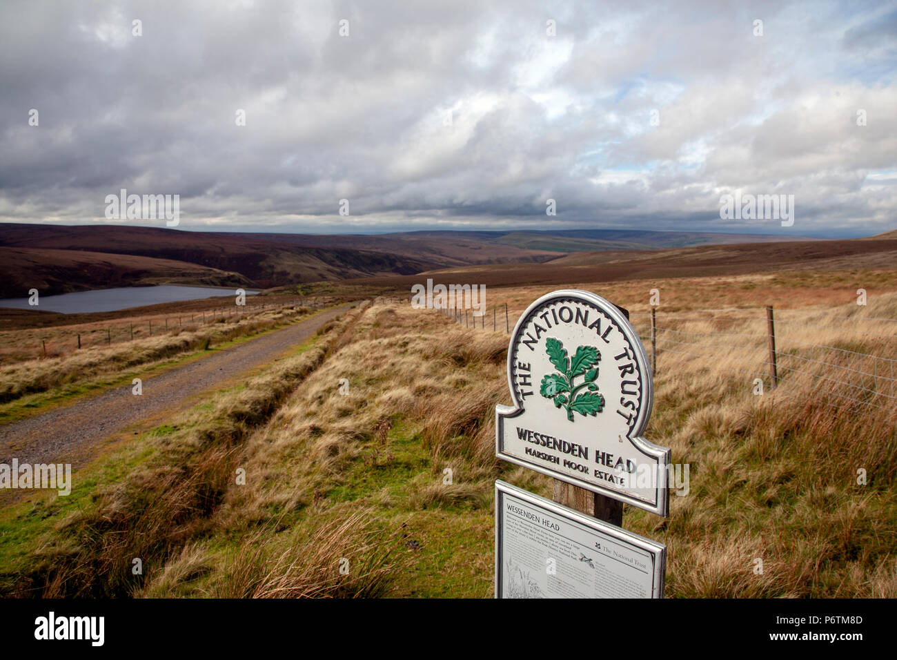 Saddleworth Moor è una brughiera nel nord ovest dell'Inghilterra. Raggiungere più di 1,312 piedi sopra il livello del mare, è nel buio area di picco del picco distretti Foto Stock